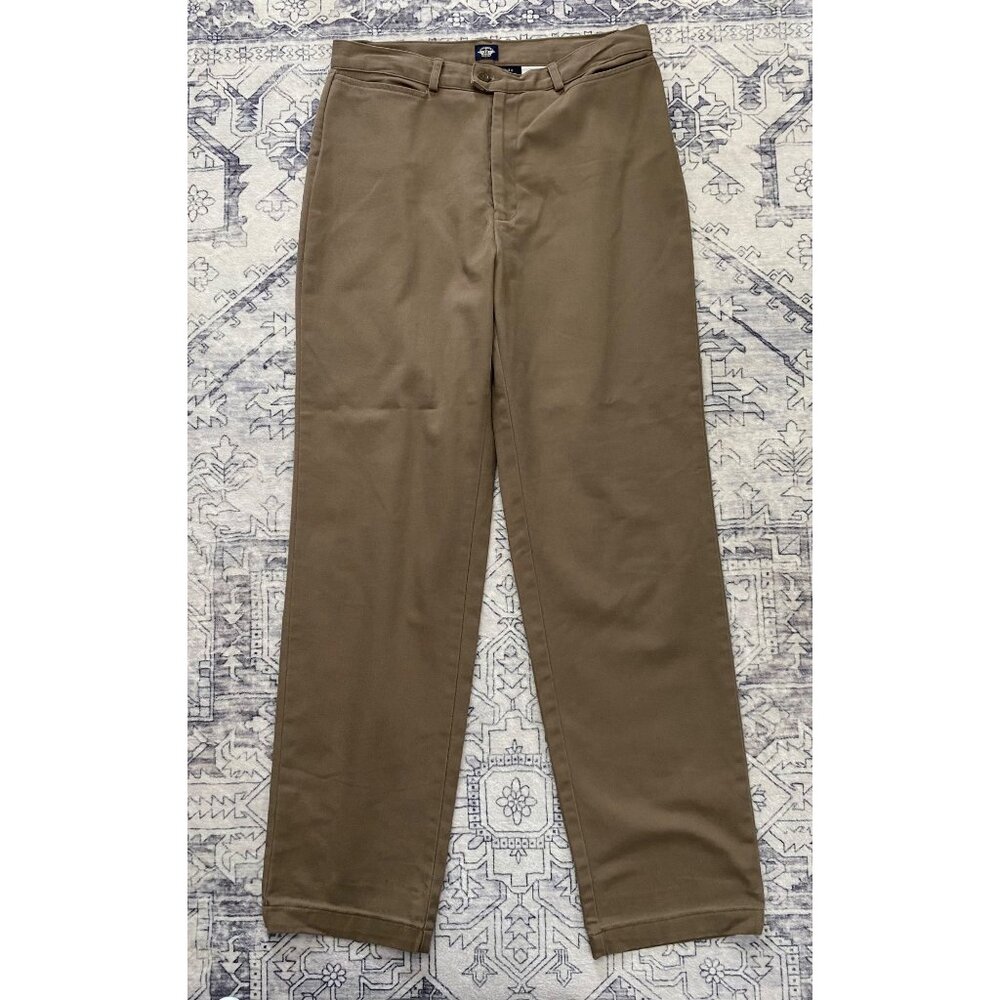 Dockers‎ Womens Khakis For Women Stretch Brown Pants Size 12 Straight Leg